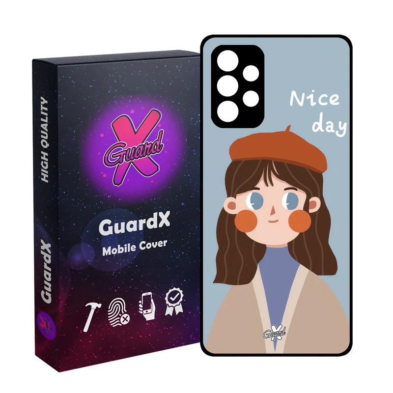 کاور گارد ایکس طرح دختر مدل Glass10628 مناسب برای گوشی موبایل سامسونگ Galaxy A53