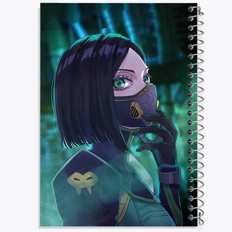 دفتر شطرنجی 50 برگ خندالو مدل بازی ولورانت (Valorant) کد 33043