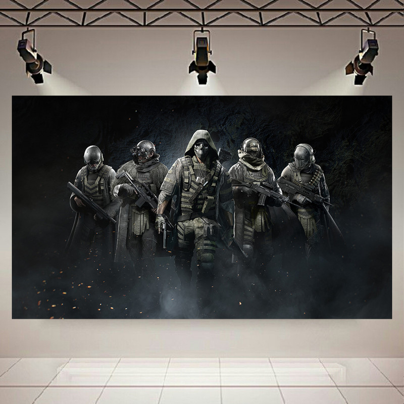 تابلو بوم طرح گیم Ghost Recon مدل سربازان کد AR3530