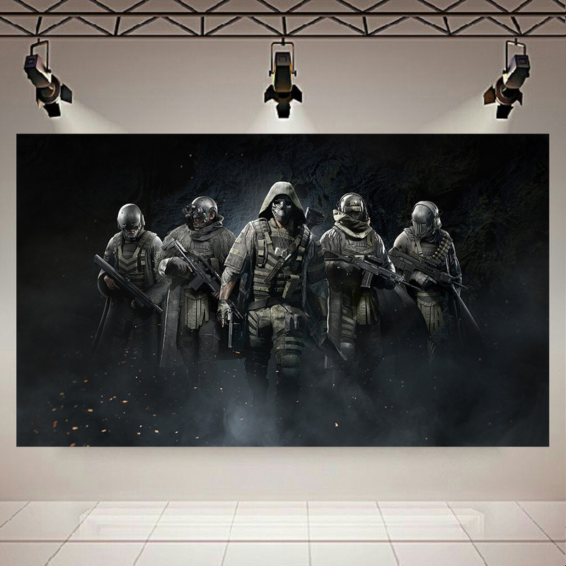 پوستر پارچه ای طرح گیم Ghost Recon مدل سربازان کد AR17540