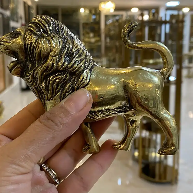 مجسمه برنجی مدل شیر کد 2616