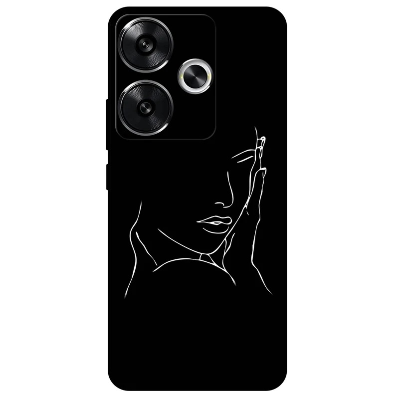 کاور مگافون طرح دخترانه مدل 8153 مناسب برای گوشی موبایل شیائومی Poco F6  