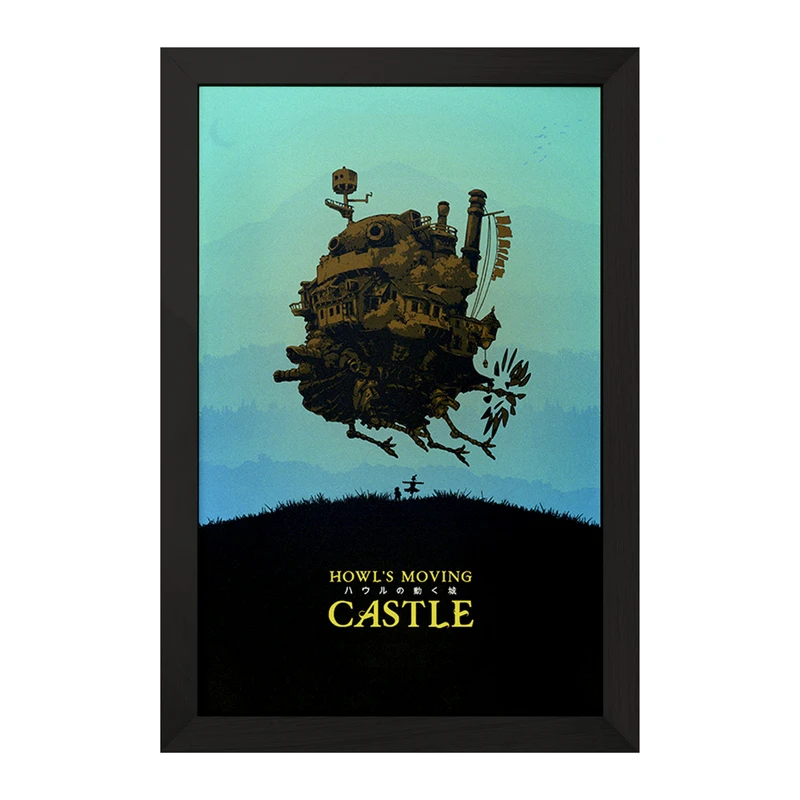 تابلو خندالو مدل انیمه قلعه متحرک هاول کد F1598