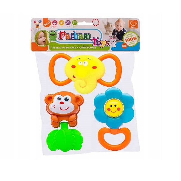 جغجغه کودک کد 3028 مجموعه 3 عددی
