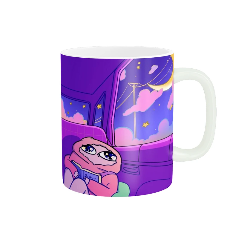 ماگ پاد آفرین طرح دخترانه فانتزی  کد 1799