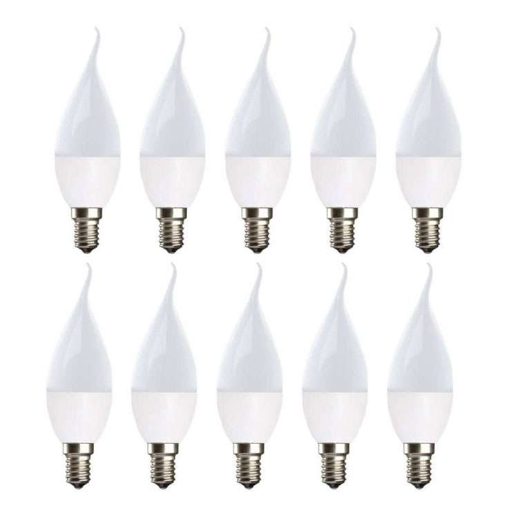 لامپ 7 وات دریان نور مدل اشکی کد ZS-3001 پایه E14 بسته 10 عددی