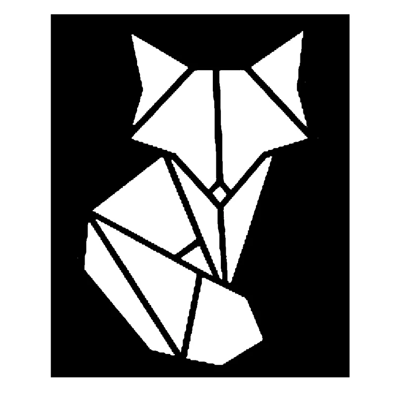  شابلون باتیس آرت طرح روباه کد 50-32