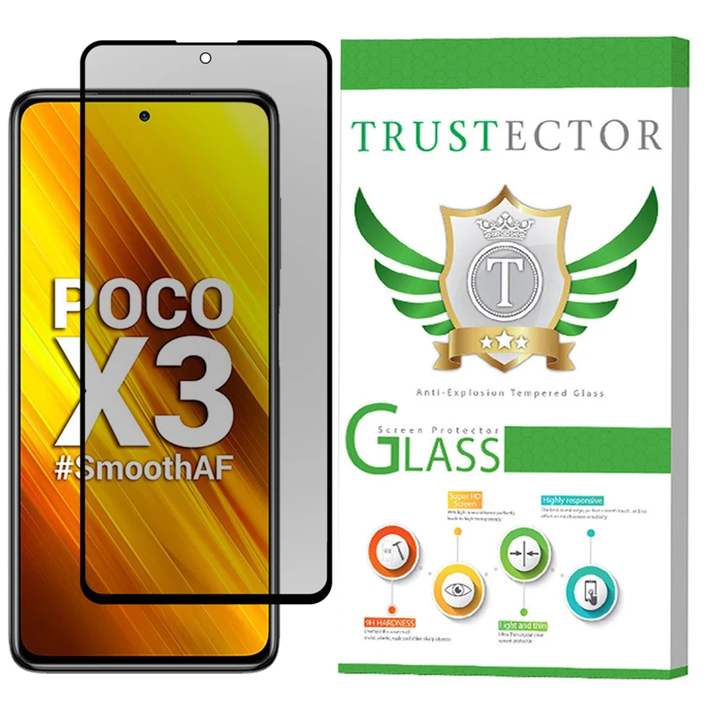  محافظ صفحه نمایش حریم شخصی تراستکتور مدل PRF-T مناسب برای گوشی موبایل شیائومی Poco X3