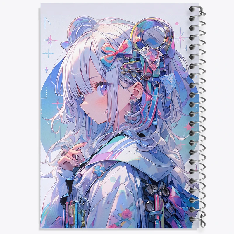 دفتر لیست خرید 50 برگ خندالو طرح دختر انیمه ای کد N1265