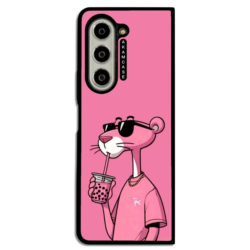 کاور آکام مدل AMC-WSGZFOLD5-PINK PANTHER12 مناسب برای گوشی موبایل سامسونگ Galaxy Z Fold 5