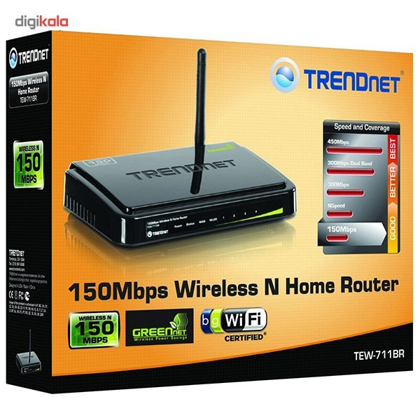 روتر بی سیم N150 ترندنت مدل TEW-711BR