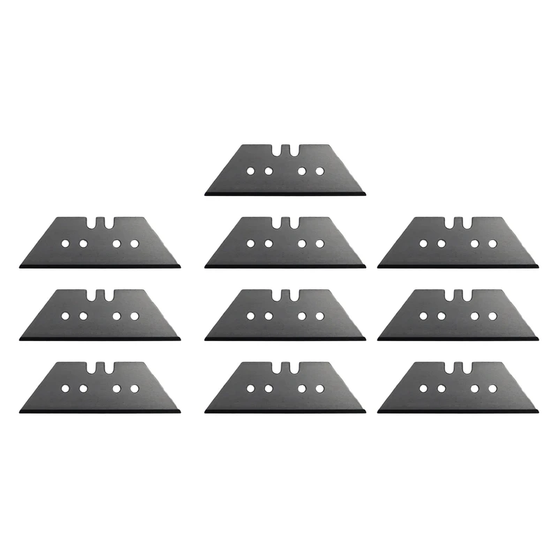 تیغ کاتر مدل ذوزنقه ای کد YP-CHN-SPEC-19X60 مجموعه 10 عددی