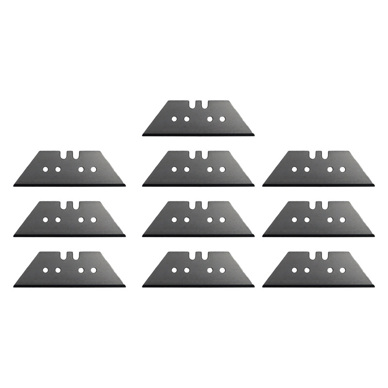 تیغ کاتر مدل ذوزنقه ای کد YP-CHN-SPEC-19X60 مجموعه 10 عددی