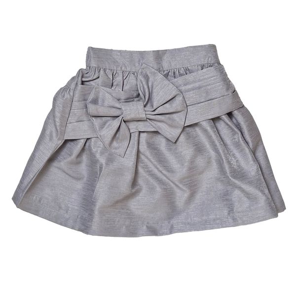 دامن دخترانه تیتیش مدل Crystal رنگ نقره ای