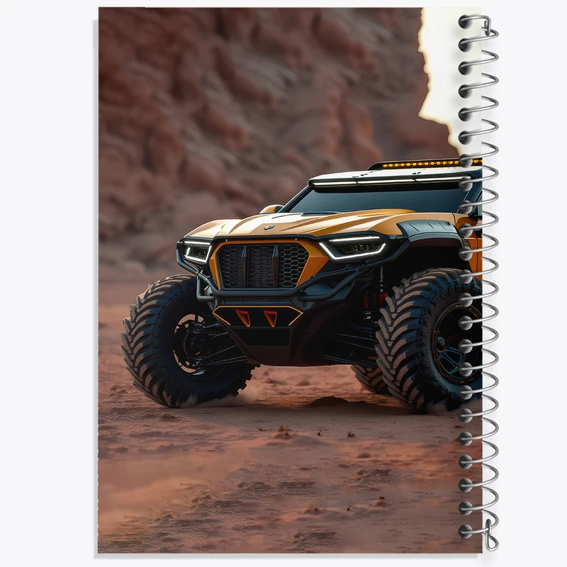 دفتر لیست خرید 50 برگ خندالو طرح آفرود (Off Road) کد F5218