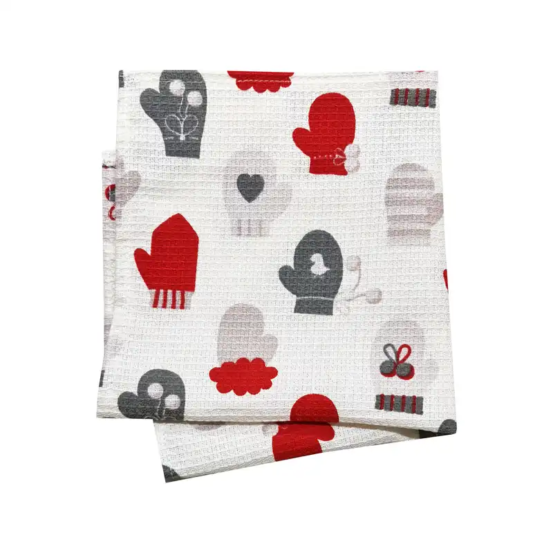 دستمال آشپزخانه طرح کریسمس مدل KTA111204