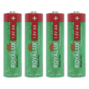 باتری قلمی رویالوکس مدل Plus Alkaline بسته 4 عددی