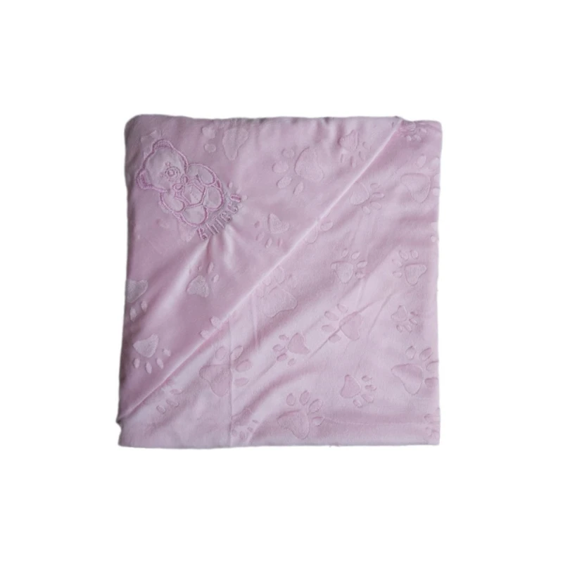 پتو نوزادی طرح خرس کد 01 سایز 70x75 سانتی متری