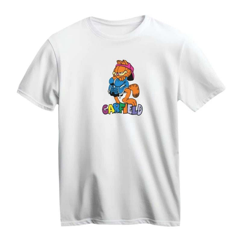 تی شرت آستین کوتاه زنانه مدل گارفیلد کد 05