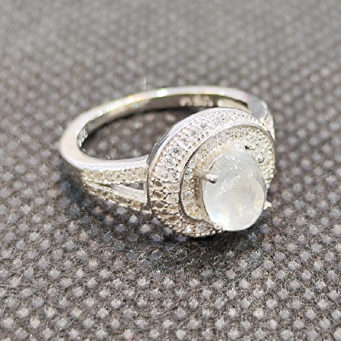 انگشتر نقره زنانه مدل سنگ در نجف کد 391