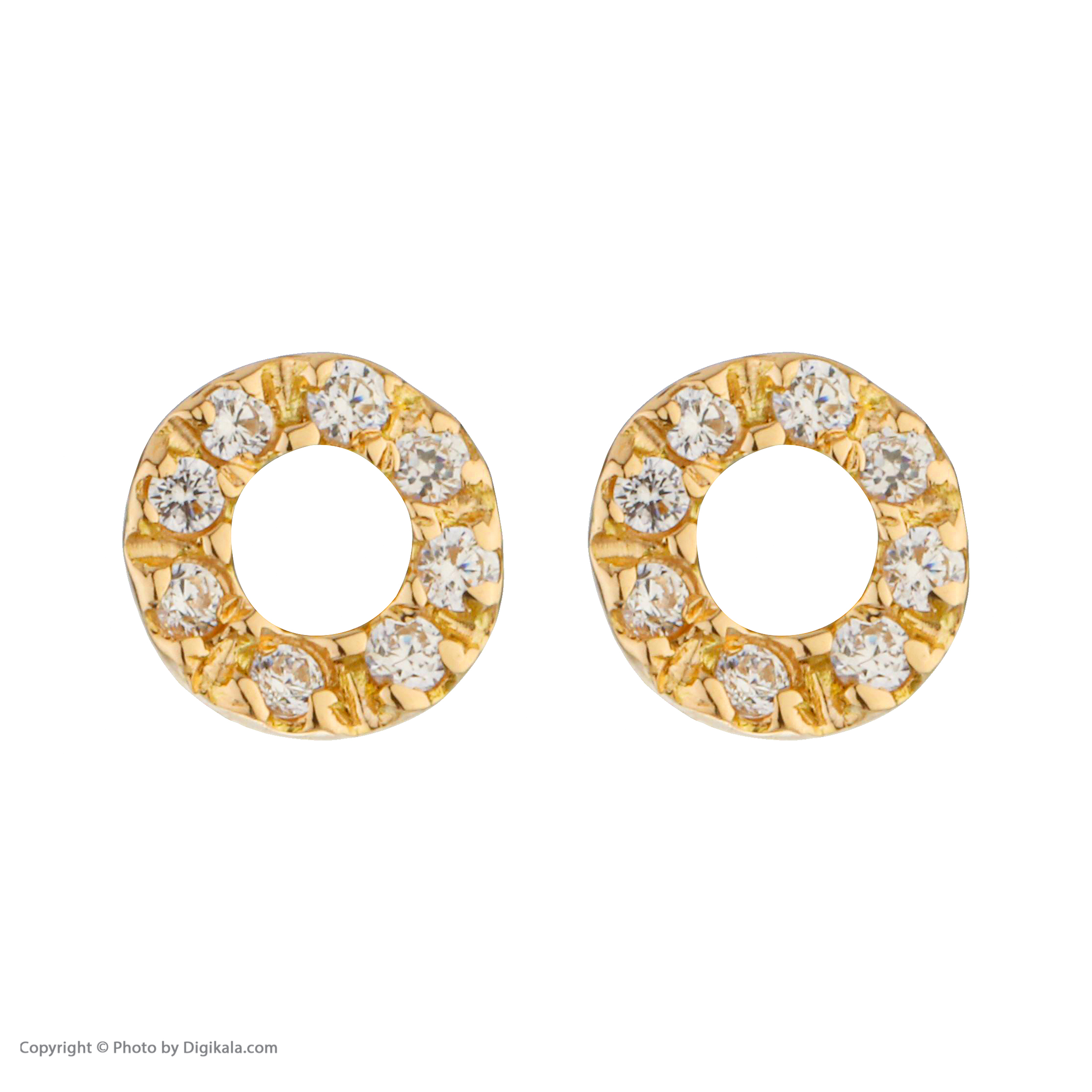 گوشواره طلا 18 عیار زنانه پرسته مدل WE698