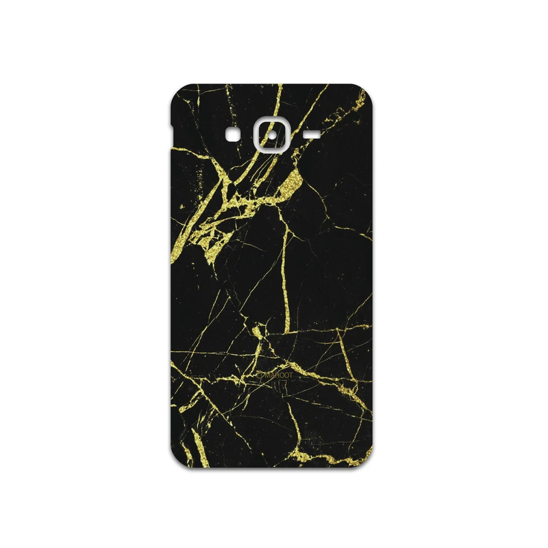 برچسب پوششی ماهوت مدل Graphite-Gold-Marble مناسب برای گوشی موبایل سامسونگ Galaxy J7 Core