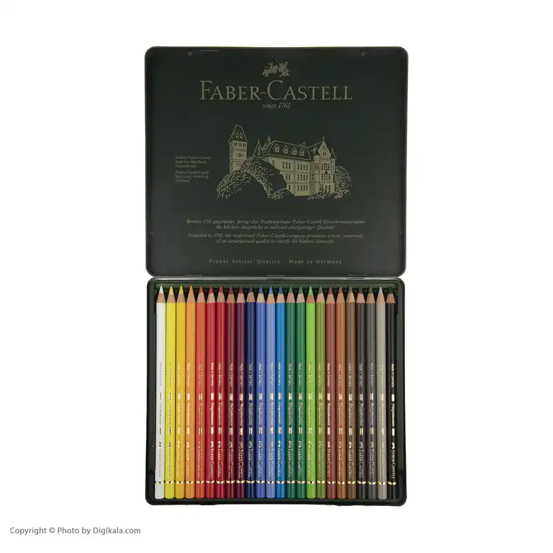 مداد رنگی 24 رنگ فابر کاستل مدل Polychromos