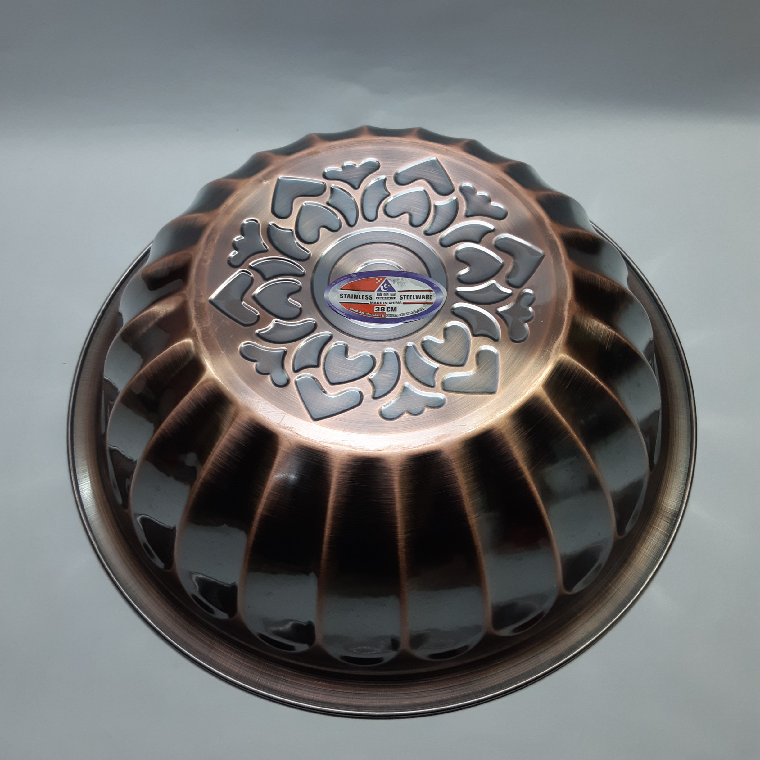 لگن مدل استیل طرح مسی کد 38 لگن مدل استیل طرح مسی کد 38