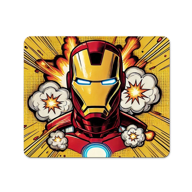 ماوس پد پاد آفرین طرح کارتونی مرد آهنی کد 1063 سایز 19*24 سانتی متر