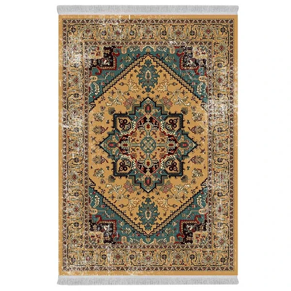 فرش پارچه‌ای دفه مدل فرشینه طرح مدرن کد 705