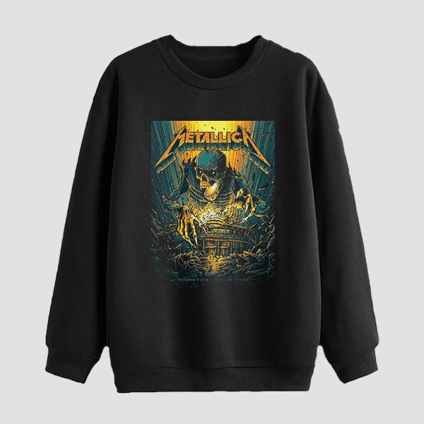 سویشرت مردانه مدل دورس گنگ گروه متال متالیکا کد z119