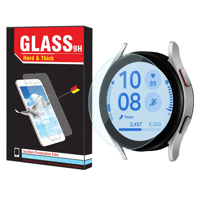 محافظ صفحه نمایش شیشه‌ای هارد اند تیک مدل Glass-HT مناسب برای ساعت هوشمند سامسونگ Galaxy Watch FE