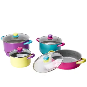 سرویس پخت وپز 8 پارچه پن هوم مدل Colorful