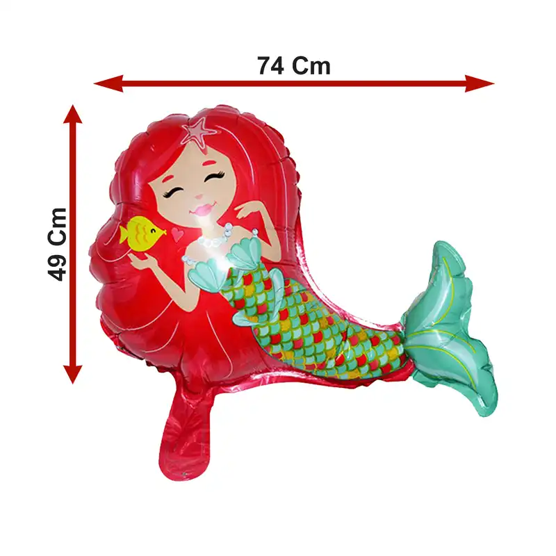 بادکنک فویلی لاکی بالونز مدل پری دریایی کد 1187