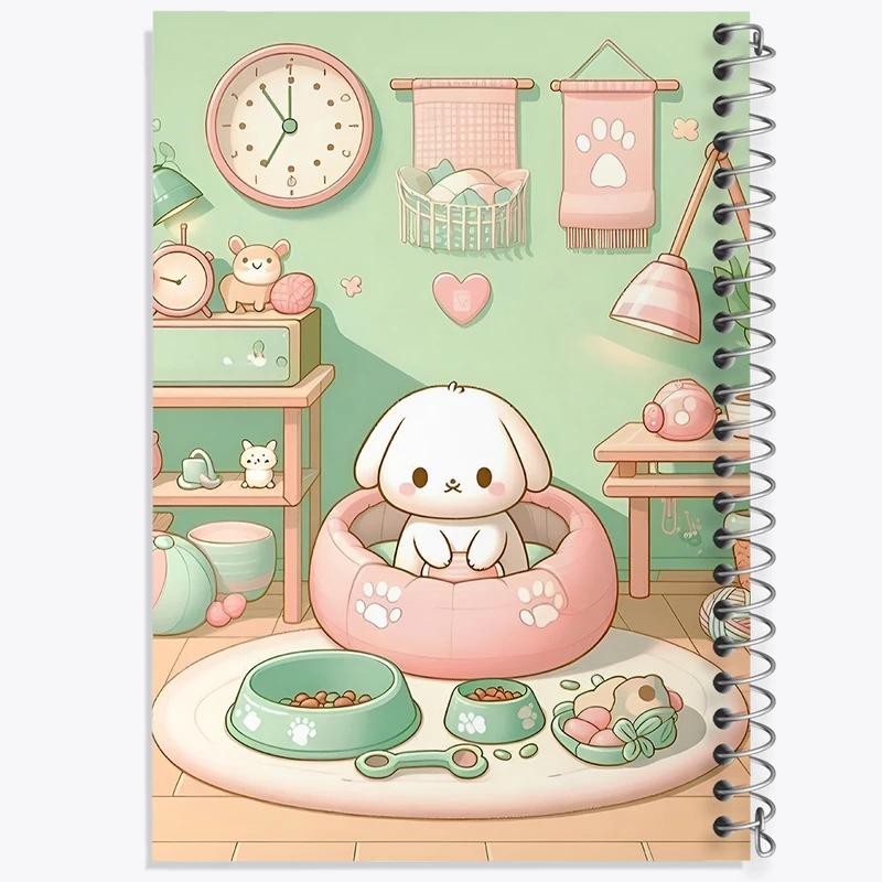 دفتر مشق 50 برگ خندالو طرح سگ کیوت کد N4046