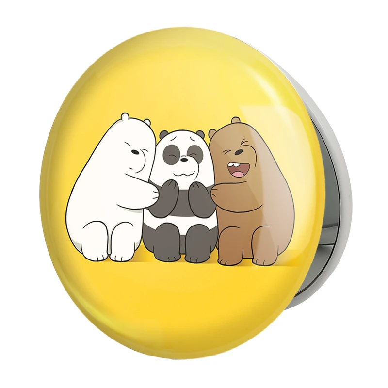 آینه جیبی خندالو طرح انیمیشن سه خرس کله پوک مدل تاشو کد 27651 