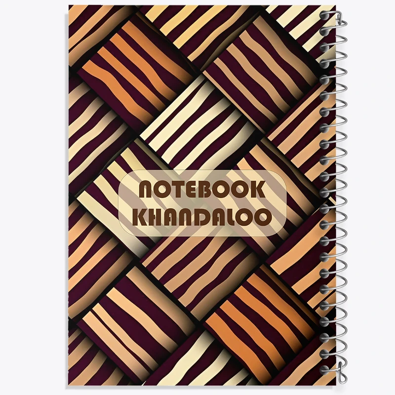 دفتر ژورنال نویسی 50 برگ خندالو مدل نقطه ای طرح پترن بافت کد N4759