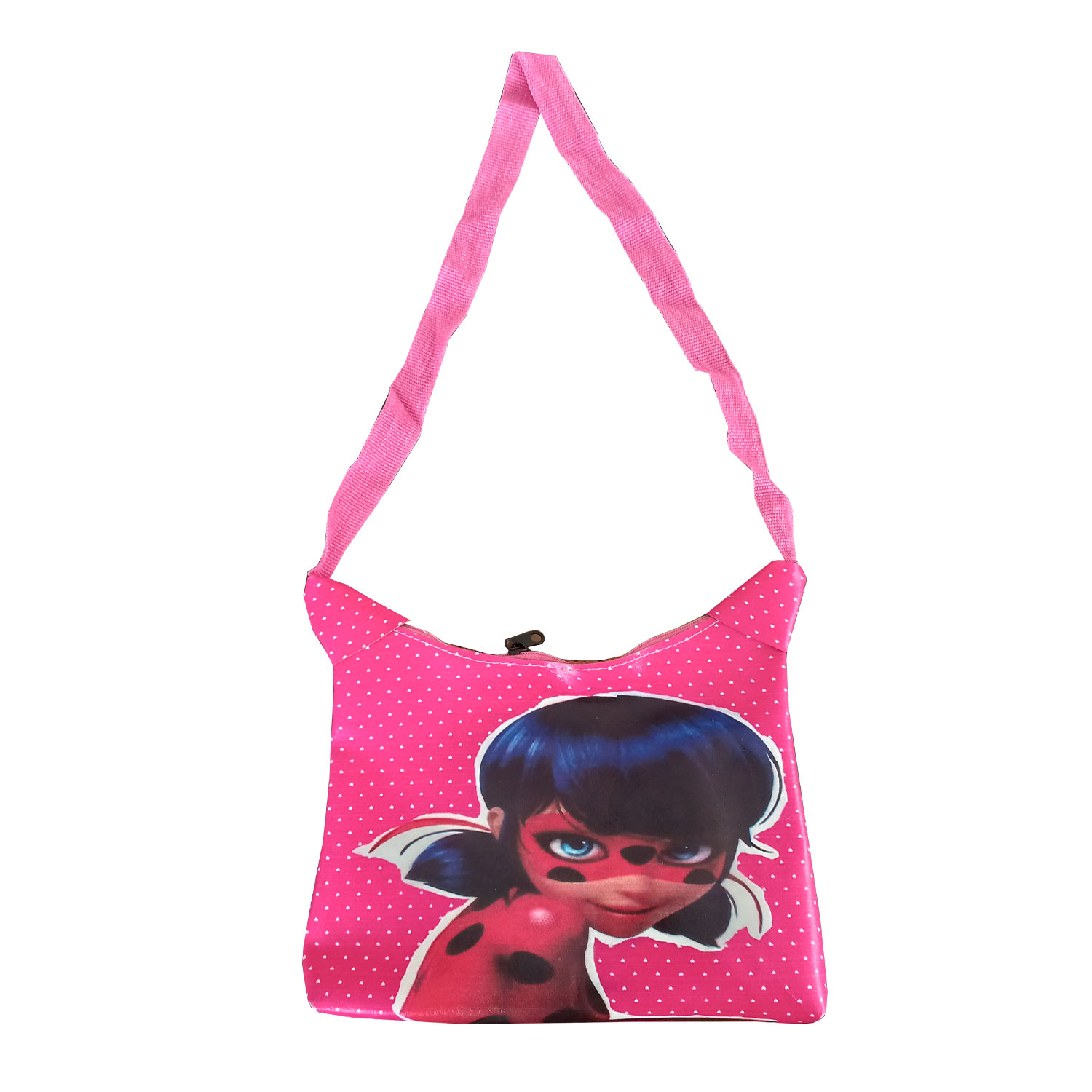 کیف دوشی دخترانه مدل دختر کفشدوزکی کد 004-M