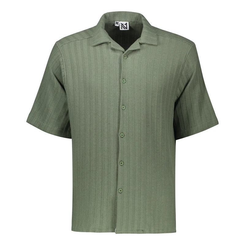 پیراهن آستین کوتاه یقه دکمه دار مردانه مدل نوبرگ 003