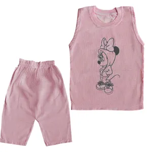 ست تاپ و شلوارک دخترانه مدل MINI-SRT