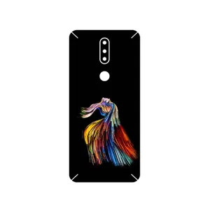 MAHOOT Rainbow Hair Digital Art Cover Sticker for Nokia 2.4