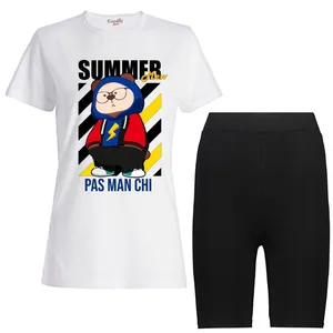 ست تی شرت و شلوارک زنانه مدل 13