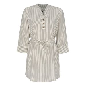 مانتو جلو بسته زنانه مدل 002 رنگ شیری