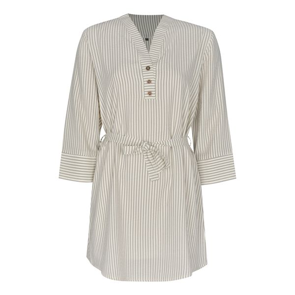 مانتو جلو بسته زنانه مدل 002 رنگ شیری