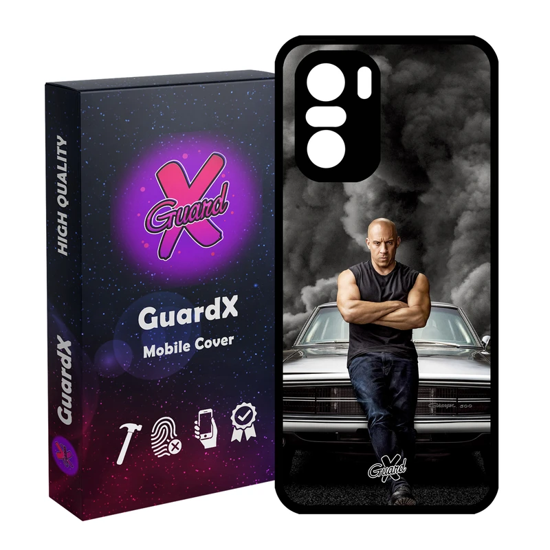 کاور گارد ایکس طرح Vin Diesel مدل Glass10183 مناسب برای گوشی موبایل شیائومی Poco F3/MI 11X/MI 11X Pro/Redmi K40/K40 Pro