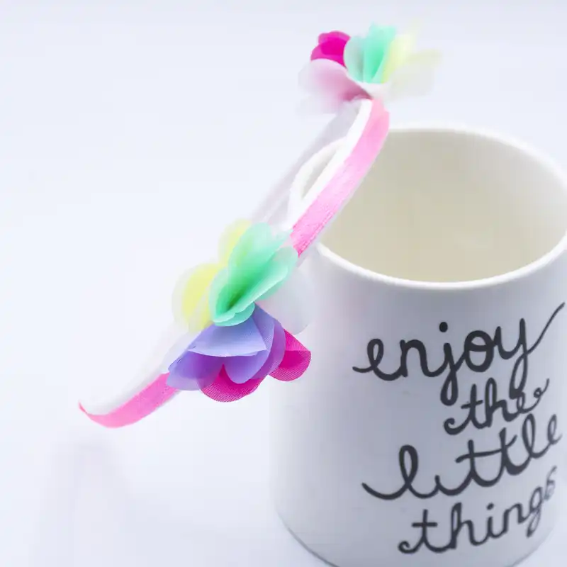 تل مو دخترانه مدل بهارگل بسته 5 عددی