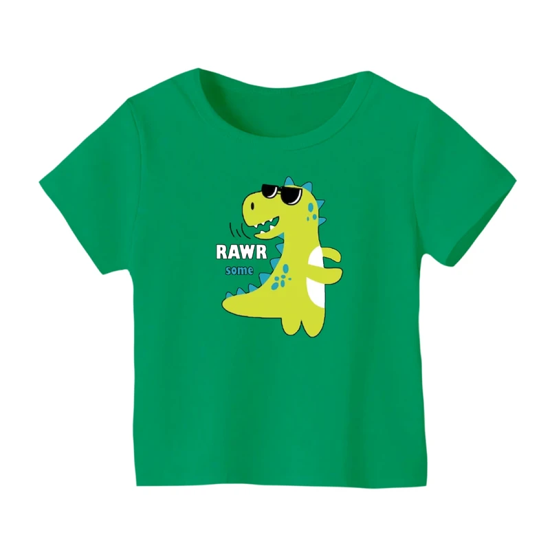 تی شرت آستین کوتاه بچگانه مدل دایناسور کد ۱۹