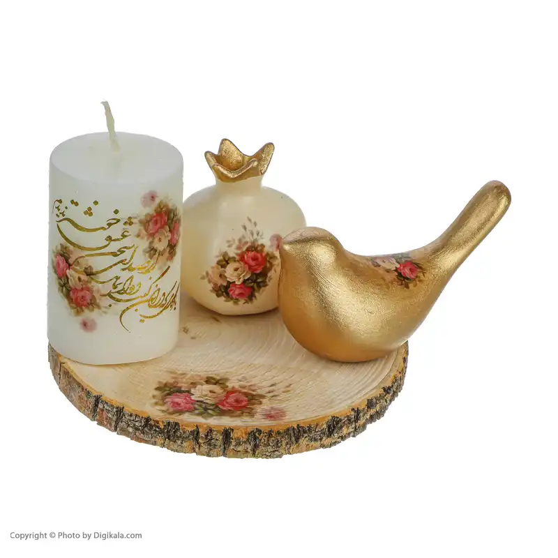 دکوری مدل گل کد 005 مجموعه 4 عددی