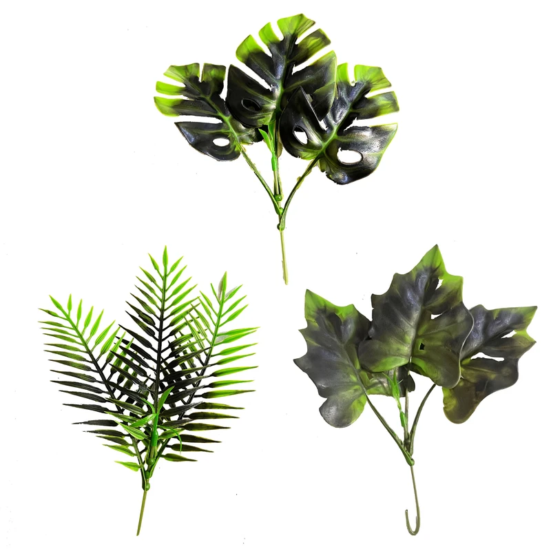 گل مصنوعی مدل بوته آکا سولوان مینیاتوری mini مجموعه 3 عددی