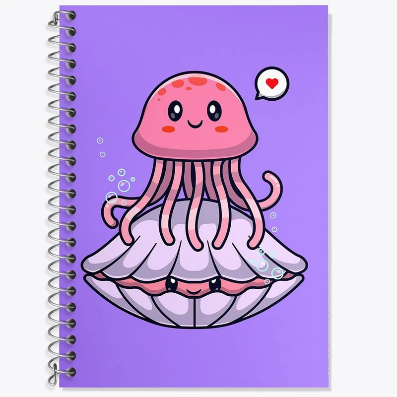 دفتر لغت 50 برگ خندالو مدل عروس دریایی کد 29704